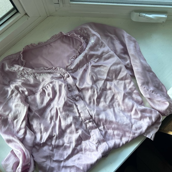 100% Silk Matching Sleep Set - Picture 3 of 4